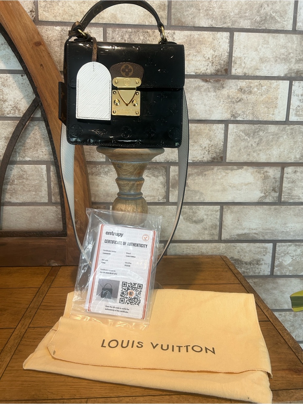 Louis Vuitton Spring Street Monogram Epi Vernis Shoulder Bag